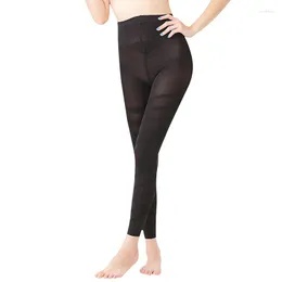 Women Socks Pressure Pantyhose Spring Autumn Bottomed Nine Point Pants Closed Abdomen High Elastic Body Hip Lifting Beauty Shaping