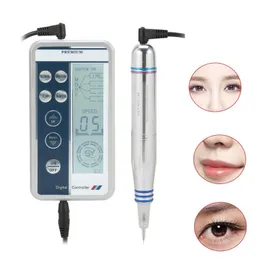 Tattoo Guns Kits Top Grade Permanent Makeup Digital Pen Professional Eyebrow Lip Eyeliner Machine Set Microblading Gun Cartridge Needles