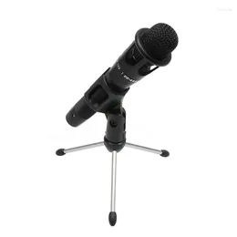 Microphones E300 Condenser Microphone Professional Home Stereo Mic Desktop Stand för PC YouTube Video Skype Chating Gaming Podcast Record