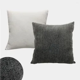 Travesseiro geometria nórdica jacquard capa decorativa quarto quadrado luxuos -brophless caia