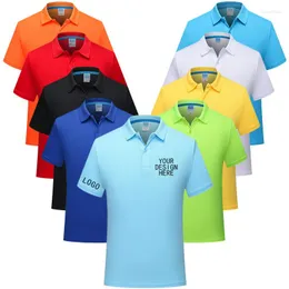 Polos maschile Stampa personalizzata Brand Brand Family Reunion Polo Business Uniform