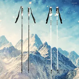 트레킹 극 120cm 야외 스키 극 슈퍼 라이트 소형 스윙 카본 섬유
