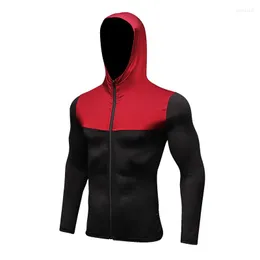 Gymkläder nr.11 vinterhöst som kör sport hoodies jacka män träning fitness blixtlås snabba torrtäta tröjor