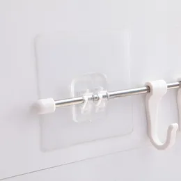 Hooks Rails 1/5st självhäftande vägg Stark multifunktionskrok transparent sugkopphängare för kök badrumsorganisationHooks
