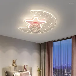 Ceiling Lights Modern Gold/Blue/Pink LED Light Fixtures Office Children Lamp Study Bedroom Deco Surface Lighting