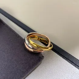 Küme halkaları anillos mujer kadınlar için bague femme anel feminino aros plata 925 STERLING Gümüş Çift Nişan Gül Altın Takı