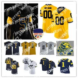 College Baseball Wears Michigan Wolverines Aidan Hutchinson Football Jersey Cade McNamara Hassan Haskins Cornelius Johnson Roman Wilson