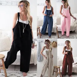 Maternity Bottoms Loose Strap Pant Clothes Suspenders Trousers Pregnant Women Overalls Jumpsuits Pregnancy Rompers Clothings 2023 Summer