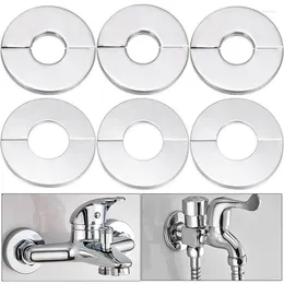 Kitchen Faucets 1Pc Shower Faucet Decorative Cover Chrome Finish Stainless Steel Water Pipe Wall Covers Bathroom Daily Home Tool Accessories