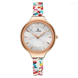 Wristwatches SENORS SN070 Waterproof Rose Gold Watch Women Bracelet Watches Ladies Casual Quartz Leather Clock Montre Femme Relogio Moun22