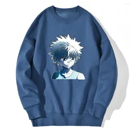 Мужские толстовка Hoodies Hunterxhunter Принт толстовка для мужской моды с длинным рукавом Hoodie Hipster Стандартные пуловки 2023 Hip Hop Supoleron Hombre