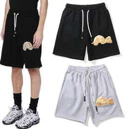 Neue Herren-Badeshorts, Designer-Basketball-Shorts, lockere Passform, schwarze Baumwollmischung, entspannter Sommer, leicht, Buchstabe, knielang, normale, mittellange, legere Sportshorts