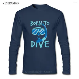 Herr t-skjortor för att dyka t-shirt sommar dykning hip hop tshirt dykare djupt undervattens o-hals män havs snorkling sportkläder
