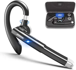 Ear Hook mobiltelefonörlurar YYK-520 Trådlöst headset BT5.1 Spelörlur med inbyggd mikrofon för körning/företag/kontor, kompatibel med iPhone och Android