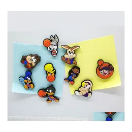 Kühlschrankmagnete Benutzerdefinierte Space Jam PVC Colorf Tafelaufkleber Magnetischer Kühlschrank Niedliche Aufkleber Heimtextilien Dekoration Homefavor Dhye1