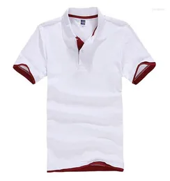 Herrpolos polo skjortor heren skjorta voor mannen solid Katoen Korte Mouwen Kleding Golftennis ons Maat