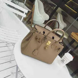 Designer Birkin Bags Herme Women 2023 New Fashion Trend Lychee Pattern Bag Handbag Casual Versatile One Shoulde Have Logo Frj