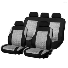 Siedziny samochodowe obejmują 9/4/2pcs Cover Automobile Universal Wewnętrzny tkanina cztery pory roku