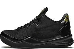 Scarpe da basket da uomo in oro nero Mamba VIII Scarpe sportive da ginnastica 8s con scatola taglia 40-46