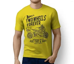 Heren t shirts katoenen print heren zomer o-neckjapan motorbike rvf 400 nc35 geïnspireerde motorfiets art t-shirt