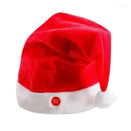 Decorazioni natalizie Big Deal Cappello elettrico Canto Swing Santa Cap Music Party Divertente Allegro Bella atmosfera