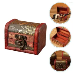 Jewelry Pouches 1pc Wood Storge Case Delicate Sundry Storage Container Gift Box