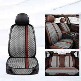 Car Seat Covers 3 Colors Headrest Lumbar Pillow Steering Wheel Cover Neck Full Set Universal