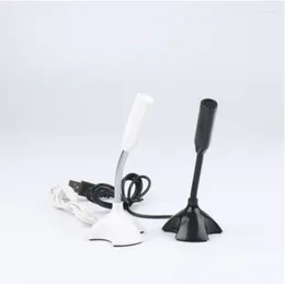 Microphones Portable Studio Speech Mini USB Microphone Stand Mic With Holder For Microfono Computer Laptop