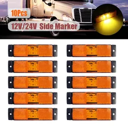 All Terrain Wheels 10x 12V 24V 4LED Side Marker Amber Lights Position Lamp Car Clearance Rear Tail Light Indicator Trailer Truck Lorry Van