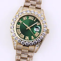 Diamond Watch Automatic Mechanical Designer Uhren 43 mm Sapphire Edelstahl Klappschnalle wasserdichte Montre de Luxe Männer Business Armbandwatchwatch