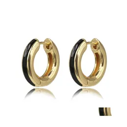 Hoop Huggie Fashion Jewelry Women Earring Colorf Drip Oil Earrings For Anniversary Party Gift Piercing Pendient Drop Delivery Otorw