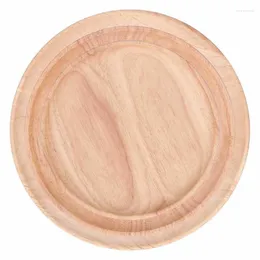 Plates Snack Tray Bamboo Wood Serving Hand Wash Only Round For Breakfast Dinner Decor Home Restaurants Coffee