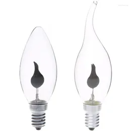 LED Edison Light Bulb 220V 3W Flame Effect Fire Flickering Lamp Simulated Party Christmas Decor