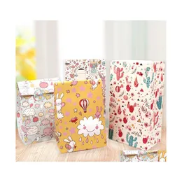 선물 랩 10 pcs 크래프트 종이 가방 사탕 가방 선인장 웨딩 생일 Xmas Year Party Favors Supplies bags1 드롭 배달 호 dhejo