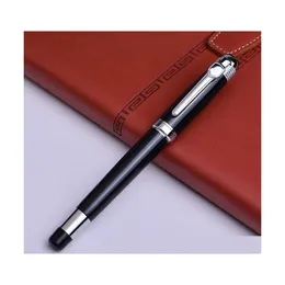 Ballpoint Pens Sier Black Monte Roller Ball Pen с пополнением школьного офиса поставляется высокое качество для друга подарка.