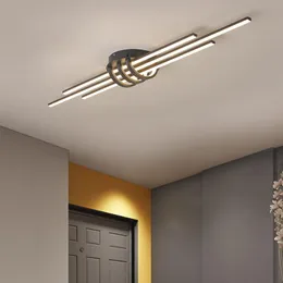 Plafoniere Modern LED Soggiorno Camera da letto Corridoio Balcone Luce Ingresso Lampada Colore bianco neroSoffitto