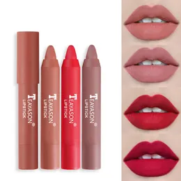 Lipstick fosco hidratante Lip Gloss fácil de colorir caneta rotativa Pen natural à prova d'água Lipsticklipstick