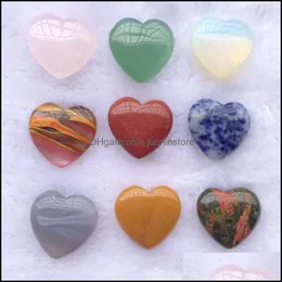 Kamień 20x6mm miłosna w kształcie serca Naturalne leczenie Kryształy Kamienie Walentynkowe Ozdoby MTI Kolor Jewelry Non Porish Drop Dostawa otzsw