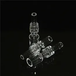 smoking pipes Nectar Quartz Tip Smoking 10mm 14mm 18mm Male Dabbing Nail with Diamond Knots Glass Dab Straw Stick for Mini Small Nector Kit wholesale