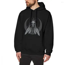 Men's Hoodies Occult Renovation Skull Men Hooded Sweatshirt Cotton Fashion Skeleton Death Gothic Dark Horror Goth Hoodie Graphic Pullovers