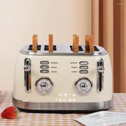 Producenci chleba retro czteroczęściowe toster wielofunkcyjny maszyna do pieczenia na śniadanie sześć biegów regulowanych tostów Małe urządzenia domowe