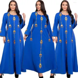 民族衣装イスラム教徒ラマダンイード刺繍アバヤイスラム長ドレス女性アラビアマキシローブカフタン中東ドバイトルコ春