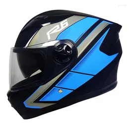 Motorcykelhjälmar Skyddande motorcyklar Vuxna Lussland Full Face Helm Fullface för utrustning nedförsbacke utanför Road Racing Helmet