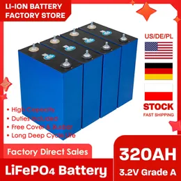 4-48pcs 3.2V LifePO4 310AH 320AH LIFEPO4 Cellinladdningsbart batteripaket för fotovoltaisk RV-sollagringssystem skattefri