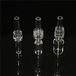 Fumando tubo de fumante 10mm 14 mm 18mm de ponta de quartzo para kits de mini néctar com plástico grátis clipes de clipes de quartzo banger unhas unhas unhas
