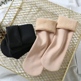 Sports Socks Proteção Super mais espessa de Solid Solds Wind Salbing Wool contra Snow Russia Inverno Aquecimento Mulheres homens