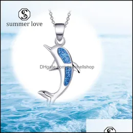 Anhänger Halsketten Trendy Tier Gracef Halskette Fisch Spinne mit Kristall für Frauen Mode Schmuck Weihnachtsgeschenk Y Drop Lieferung Jude Dhruo