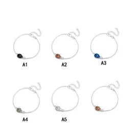 Cazibe bilezikler lüks tasarımcı druzy kadın su damlası şekli kare geometrik doğal zekice taş bileklik bayanlar moda takı d oTrp5