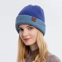 Berets Winter Outdoor Wib Wib Wool Hat مجموعة قناع التزلج أغطية الأزواج متماسكة وشاح