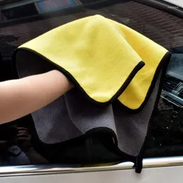 Interior Decorations High Density Coral Feece Towel Velvet Soft Absorbent Wash Cloth Car Auto Care Microfiber Cleaning Towels